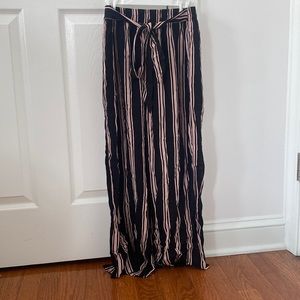 pacsun ps/la striped wide leg tie pants